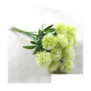 Dekorativa blommor kransar enstaka stam maskros konstgjord plastblomma bröllopsdekorationer längd cirka 25 cm bord mittpieces dhtua