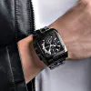 RELISÕES MEGir Men Original Assista a aço inoxidável Quartz Wrist Watches Business Big Dial Wristwatches Moda Relogio Masculino