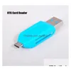 Lettore di schede di memoria 2 in 1 adattatore da maschio da USB a micro slot otg con lettore TF/SD 32GB 4 8 16GB per tablet smartphone Android dro dh9mt