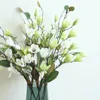 Fleurs décoratives Fake Leaf Magnolia Maginage floral Light Light Blue Hortensea Carnation