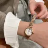 Armbanduhr exquisit minimalistische Frauen beobachten Luxus -Mode -Flecken Stahlgürtel Damen wasserdichte Quarz Armbanduhr Roségold Frauenuhr