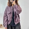 Women's Jackets Johnature 2024 Woman Spring Linen Vintage Long Sleeves Casual Coat Single Breasted Solid Color O-Neck Chinese Style