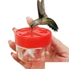 Autres fournitures d'oiseau Frais de colibri d'alimentation en bois portable buveur de gastronomie en plein air Accessoires de jardin à main mangeurs domestiques Drop del Dh8r3