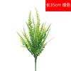 Decorative Flowers 5pcs Artificial Plants Simulation Grass Plastic Ferns Green Leaves Fake Flower Plant Wedding Home Decoration