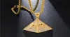 Zircone cubico Egitto Pyramid Collana a ciondolo con l'occhio di Horus e Ankh Chay Charms Pave CZ Zircone Bling Hip Hop Gioielli Gift8081917