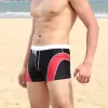 Shorts The New Men Swwear Boxer Beach Shorts Color Men Men's Boxer Spa Back Bathing Slips Nylon Stretch Swimming Trunks