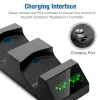 Chargers Chargeur Dual Controller Charger pour PS4 avec 4 Micro USB Dongles Fast Charing Dock Station pour Playstation 4 / PS4 Slim / PS4 Pro