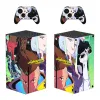 Autocollants anime cyberpunk edgerunners skin autocollant sticker couvercle pour la console Xbox Series X et 2 contrôleurs