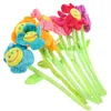 Dekorative Blumen 10pcs Plüschsonnengefüllte Gänseblümchen mit biegbaren Stielen Bouquet Blume 12 6 Zoll künstliches Mädchen Blütenbett