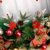 Decoratieve bloemen kunstmatige rode bessen takken nep dennennaald bloem arrangement kerstboom ornament home diy decoratie