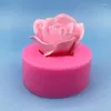 Выпечка формы Большой розовый цветок силиконовой плесень DIY шоколадный пирог для торта пластик пластик
