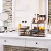 Boîtes de rangement maquillage cosmétique et bijoux Tour de tour Organisateur - Design spacieux idéal pour la commode de la salle de bain