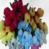 Flores decorativas requintadas mini primavera tulipa flor artificial para festa de casamento e casa - um charme de elegância obrigatório "Captur