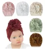 18 Cores infantil Toddle Flower Caps Kids Designer Bands Hat Hat Bandanas Baby Girl Hair Acessórios Infronos Cap2126644