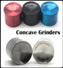 Concave Surface Sharpstone Herb Grinders Tabacco Accessories Top Quality 40505563mm 4 Layers withwithout logoOEM Zinc Alloy1915632
