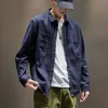 メンズデニムジャケットシャツ美学男性ジャンジャンコート幅袖の貨物ブランドY2K大規模オリジナルファッショントレンディG240408