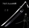 Article d'article d'artisanat en métal Nierautomata 2B épée 9S039s Real en acier inoxydable Blade en alliage zinc Cosplay prop N9011329