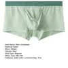 Onderbroek mannen slanke fit shorts slips mid-rise elasty tailleband u-convex tas apart ontwerp ondergoed ademend slipje