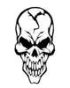 155CM cool skull cracked human head motorcycle helmet sticker CA2374729526