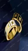 Pierścienie zespołowe luksurys Projektanci Pierścień Projektant biżuterii męskiej Złote Pierścienie Połączenia dla kobiet miłosnych liter pierścienia F Wysoka jakość kobiet R3449368