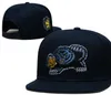 American Basketball Grizzlies Snapback Hats Teams Luxury Designer Finals Champions Locker Room Casquette Sports Hat Strapback Snap Back Justerable Cap A0