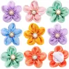 Dog Apparel Exquisite Flower Pet Cat Collar Bows With Pearl Diomand Lace Bulk Movable Puppy Charms For Small Supplies