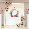 Decorative Flowers Artificial Garland Hanging Wreath Flower Swag Eucalyptus Decor Dried Spring Front Door Diwali