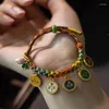 Charm Bracelets Traditional Tibetan Hand Rope Colorful Woven Bracelet Symbol Of Prosperity Decor