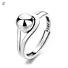 Anéis de casamento Bola geométrica Bola de design exclusivo Sense Aberto Anel Redável para homens e mulheres Moda simples Pedaça de acessório