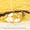 Badmatten japanische Cartoon Mikrofasermatte High und Low Flusen-Flusenhandwerk Super weich absorbierende Badezimmertür Anti-Schlupfteppich Teppich