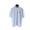 Designerkläder av hög kvalitet Rätt vår/sommarprodukt broderad dekorerad Poplin Polo Sticked Shirt Unisex Polo Trend