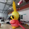 8ft High or Customized Inflatable New Year Rabbit Decoration Bunny with Red Clothes for Outdoor or Chinese New Year