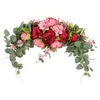 Flores decorativas Arco de natal grinaldas florais Festival Festival Tema multiuso para a porta da parede de casamento em casa