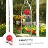 Autres fournitures d'oiseau Toys Perrot Bell Ball Cage suspendue jouer aux oiseaux interactifs Colorful