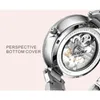 Armbanduhr Luxus Frauen wasserdichte Skelett Tourbillon Mechanical Uhren Nacht Glühen Schönheit Elegante Uhr für Frauen