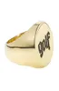 Wang Olde Ring Gold Logo Hip Hop Rap Street Street Fashion Men and Women Jewelry Accessories3196615