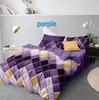 Ensembles de literie 35 2or3pcs Set Plaids Princes Couvercle de couette douce avec fermeture à fermeture éclair 1 Quilt 1/2 taies