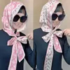 Sjaals simulatie zijden moslim tulband zomer zacht ademende baotou hoed zonbestendige islamitische vrouwen
