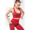 Kadın Tayt Spor giyim Trainingjogging Wear V Boyun Spor Sütyen Top Yoga Takım Spor Salonu Kadınlar İçin Fitness Setleri