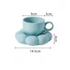 Mugs European Style Ceramic Cup Classic Mug Personalized Coffee Cups Cloud Ceramics Couple Milk Morandi Color