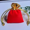 Enveloppe cadeau 10pcs / lot sacs de colis en velours vintage