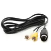 Kablar 10 st kabel för Sega Genesis 1 Ljudvideo AV -kabelkabel RCA -kabel