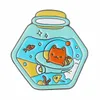 Cats Wishing Bottle Enamel Pins Custom Kitten Dream Life Brooches Lapel Badges Cartoon Cute Animal Gift for Kids Friends accessory