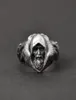 Nordycka mitologia Odin Raven Silver Pierścienie męskie Viking Wolf 316L Pierścień ze stali nierdzewnej Skandynawii biżuteria Amulet3896295