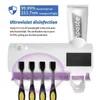 Toothbrush Sanitizer Ryra Automatic Sterilizer UV Holder tandkräm Squeezer Smart Dispenser Badrumstillbehör 240414