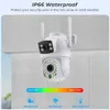 Caméras IP 6MP 4K PTZ CAME WIFI CAMERIE EXTÉRIEUR HOME SURVEILLANCE IP CCTV Double Lens Color Vision nocturne AutoTracking Security Protection ICSEE 240413