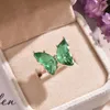 Кольцо с бабочкой кольцо фиолетового темперамента Сладкая романтическая женская ювелирная ювелирная девочка подарки доставка DHHXK