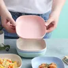 Plates 10Pcs Delicate Snack Minimalistic Storage Tray Set Thick Heat-resistant Plastic Dishes With Base