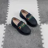 Chaussures en cuir pour enfants Famous Brand Chaussures Enfants Fashion Chaussures Enfants Designer Couleur solide