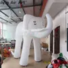 26ft lengte of op maat gemaakt opblaasbaar witte olifantenmodel replica indoor buiten decoratie commercieel evenement